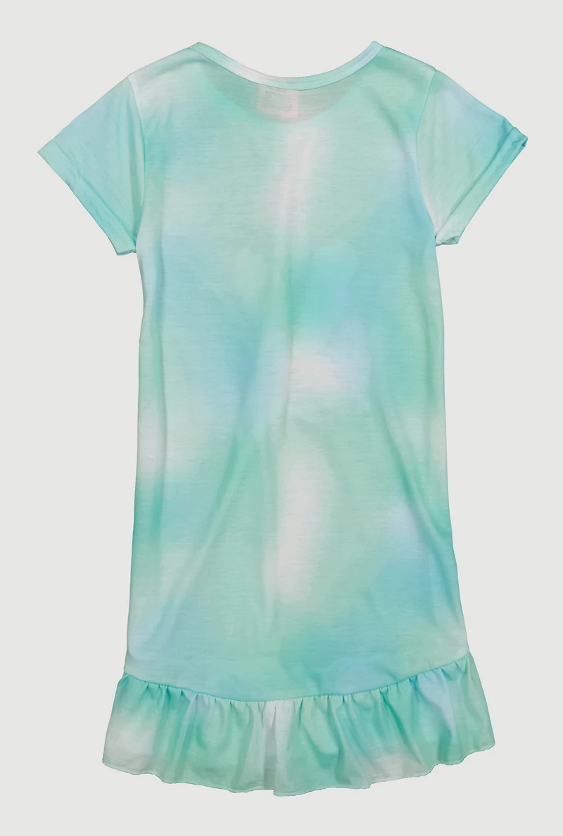 Girls Sweet Squad Graphic Nightgown, Multi, Size 6-6X
