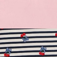 Little Girls Cherry Graphic Nightgowns with Scrunchie