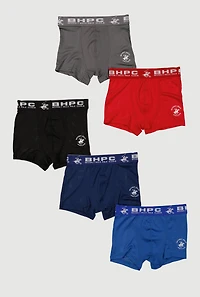 Boys Jersey Mesh Comfortable Fit Boxer Briefs 5 Pack, Multi, Size 12-14