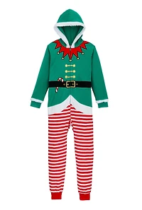 Boys Matching Elf Onesie Family Pajamas, Multi, Size 4-5