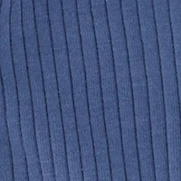 Baby Boys 0-9M Striped Trim Ribbed Knit Jumpsuit with Beanie