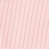 Baby Girls 0-9M Floral Print Trim Rib Knit Jumpsuit with Headband