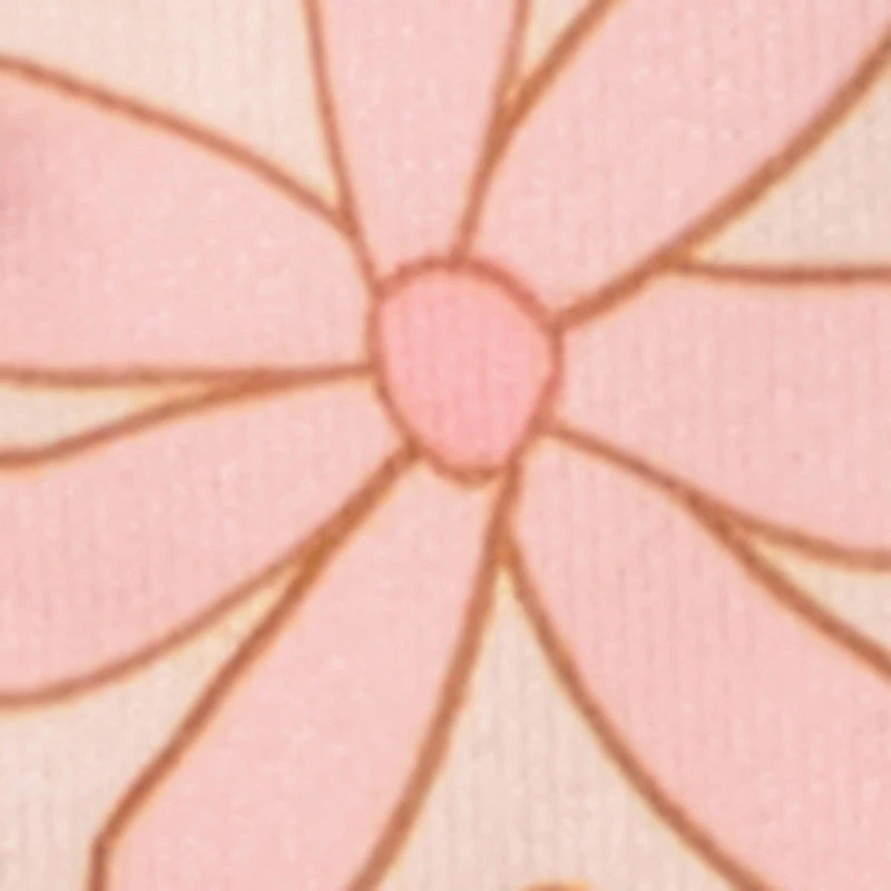 Baby Girls 0-9M Daisy Print Zip Front Footed Jumpsuit