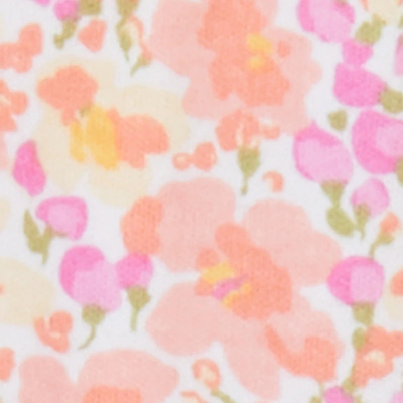 Baby Girls 0-9M 3D Floral Print Footed Jumpsuit