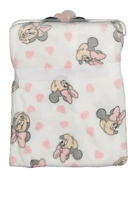 Baby Girls Minnie Mouse Blanket and Teething Lovey Set, Multi