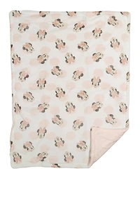 Baby Girls Minnie Mouse Plush Blanket, Pink