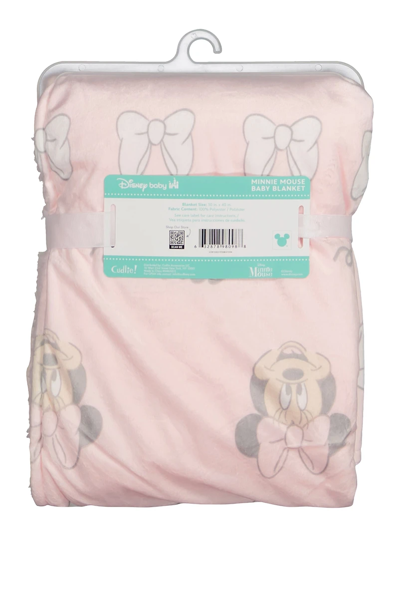 Baby Girls Minnie Mouse Sherpa Blanket