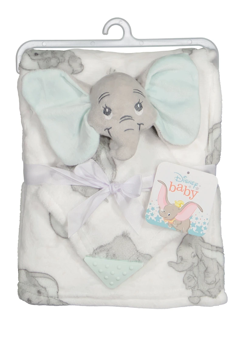 Baby Dumbo Plush Blanket and Teething Lovey