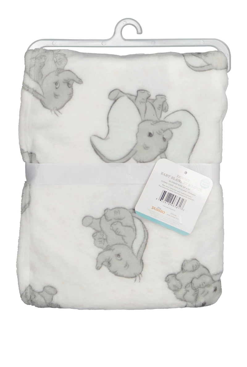 Baby Dumbo Plush Blanket and Teething Lovey
