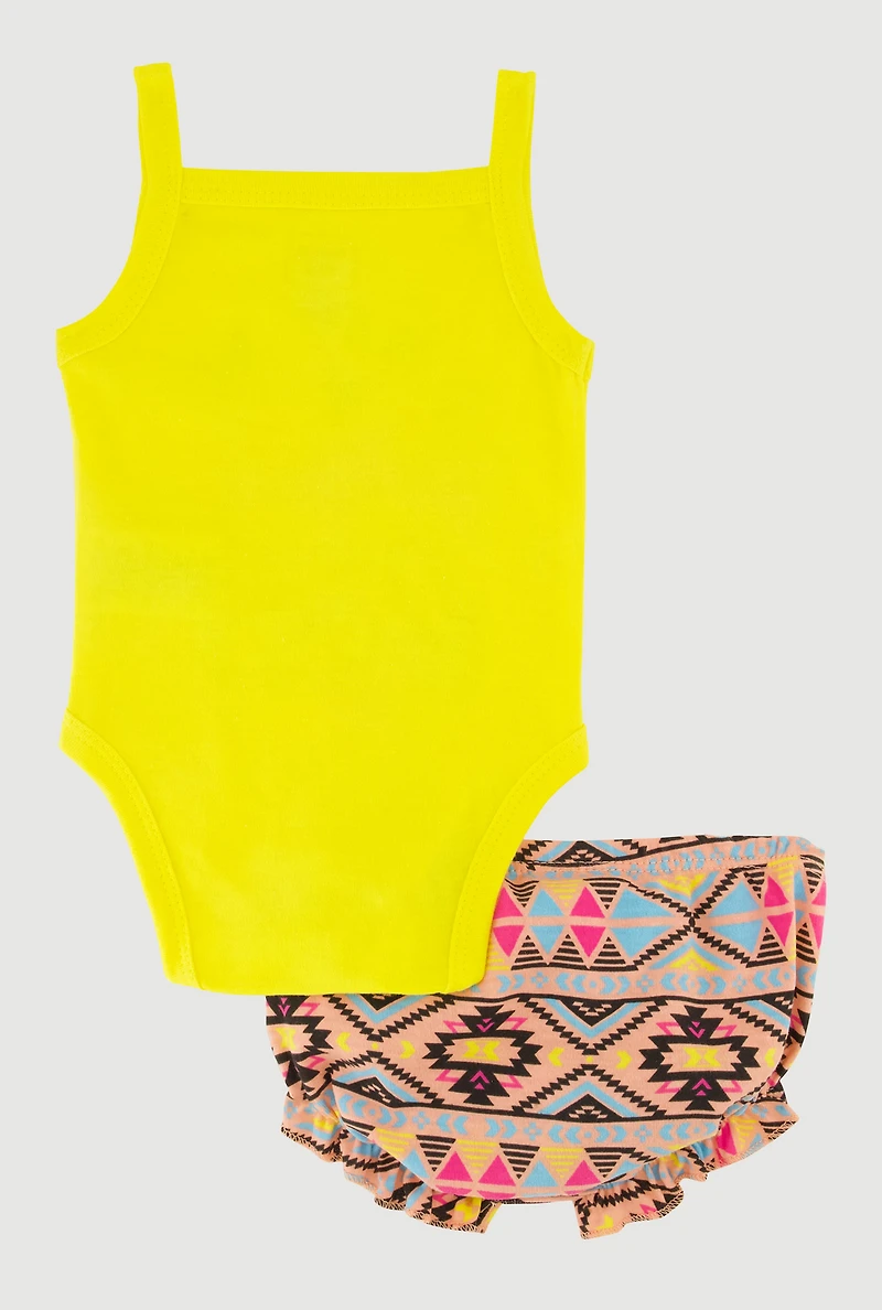 Baby Girls 0-9M Small Boss Bodysuit with Shorts and Headband, Multi, Size 3-6M