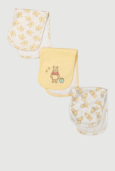 Baby Winnie The Pooh Burp Cloths 3 Pack