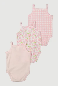 Baby Girls 0-9M Mamas Main Squeeze Graphic Bodysuits and Sunglasses, Pink, Size 6-9M