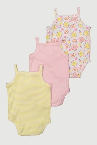 Baby Girls 0-9M Big Smiles For Daddy Graphic Bodysuits and Sunglasses, Multi, Size 6-9M