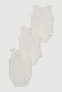 Baby 0-9M Solid Tank Bodysuits