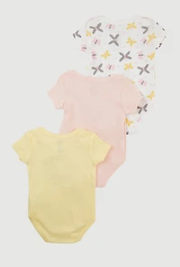 Baby Girls 0-9M Little Dreamer Graphic Bodysuits 3 Pack, Multi, Size 3-6M
