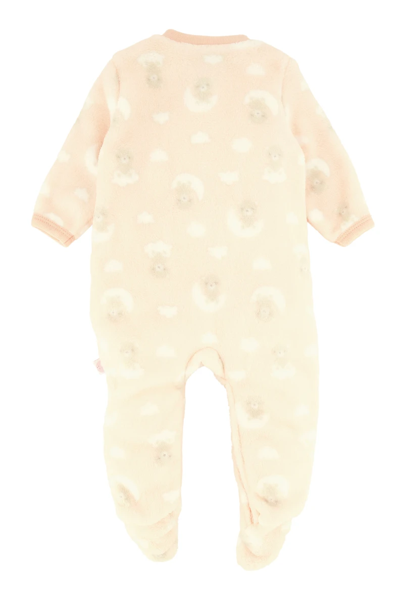 Baby Girls 0-9M Little Dreamer Footed Jumpsuit, Beige, Size 6-9M