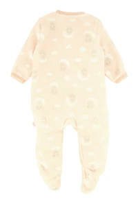 Baby Girls 0-9M Little Dreamer Footed Jumpsuit, Beige, Size 6-9M