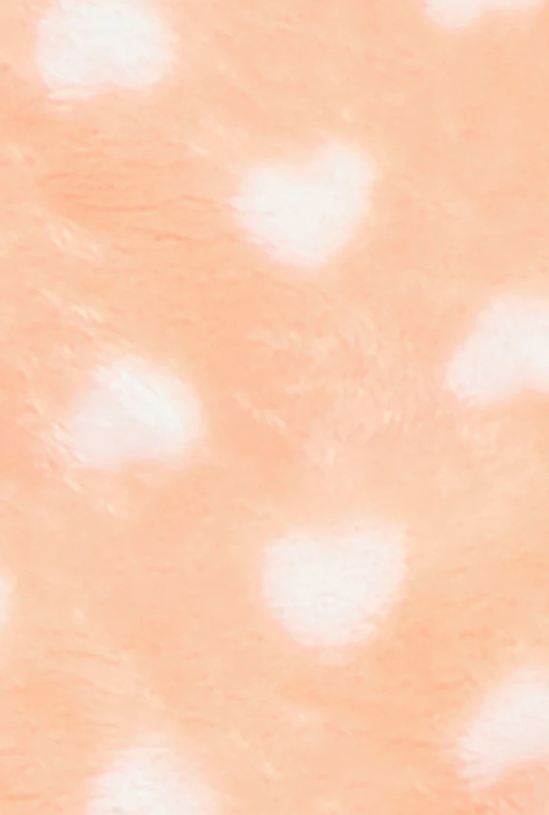 Baby Girls 0-9M Plush Heart Print Zip Front Bear Graphic Hooded Jumpsuit