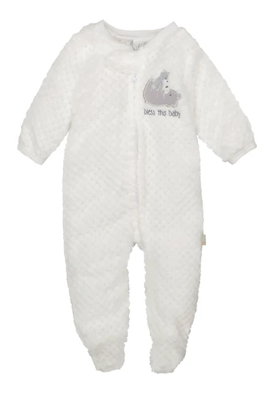 Baby Boys 0-9M Bless This Footed Jumpsuit