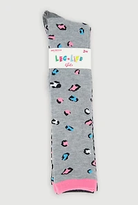 Girls Marled Assorted Knee High Socks 3 Pack,