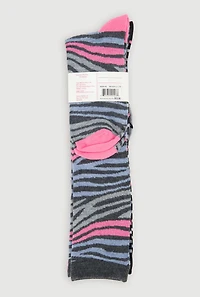 Girls Marled Assorted Knee High Socks 3 Pack,