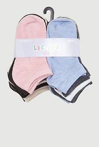 Toddler Girls Assorted Marled Ankle Socks 20 Pack, Multi