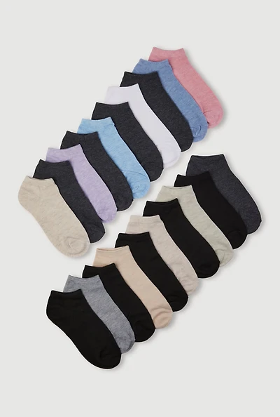 Girls Marled Socks 20 Pack, Multi