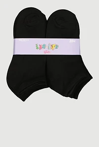 Girls Basic Socks 20 Pack, Black