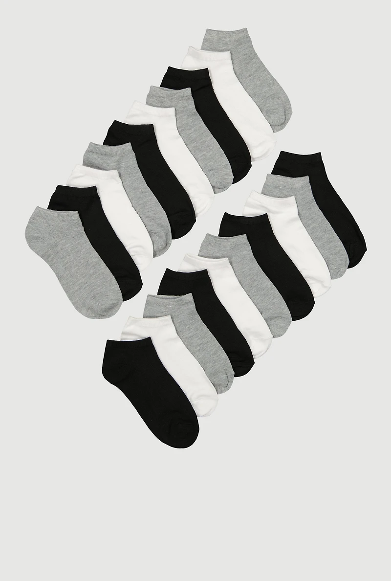 Girls Basic Socks 20 Pack, Multi