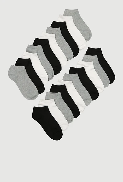 Girls Basic Socks 20 Pack, Multi