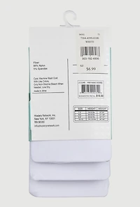 Toddler Girls Solid Footed Tights 3 Pack Size 1-3