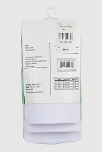 Girls Footed Tights 3 Pack Size 10-12