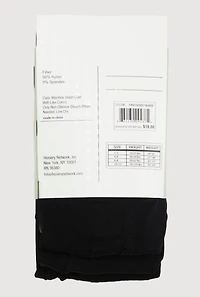 Little Girls Opaque Footed Tights 3 Pack Size 4-6, Black