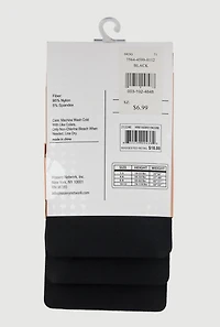 Girls Opaque Footed Tights 3 Pack Size 6-8, Black