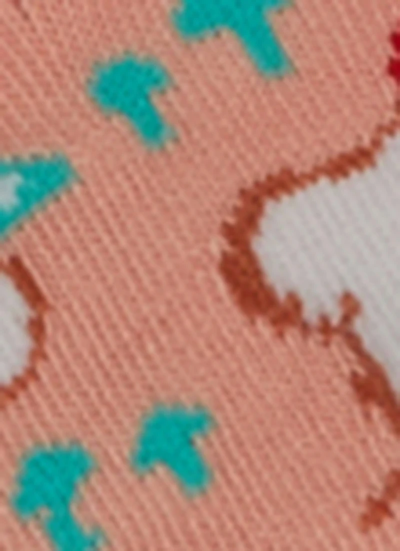 Girls Cat Graphic Print Socks 5 Pack