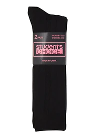 Girls 6-3 Knee High Cable Knit Socks 2 Pack