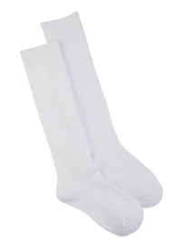 Girls Ribbed Knee High Socks 2 Pack