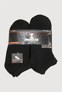 Boys Low Cut Socks Size 20 Pack Size 4-10, Black