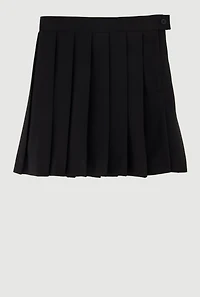 French Toast Girls 4-6x Midi Pleated Skirt, Black, Size 5