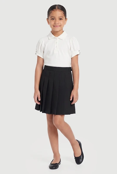 French Toast Girls 4-6x Mid Rise Pleated Skirt