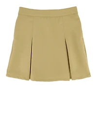 French Toast Girls 4-6x Adjustable Waist Pleated Skirt, Khaki, Size 4