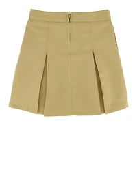 French Toast Girls 4-6x Adjustable Waist Pleated Skirt, Khaki, Size 4