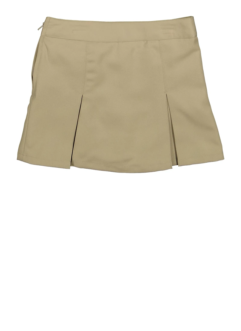 French Toast Girls 4-6x Kick Pleated Skort, Khaki, Size 6