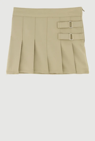 French Toast Girls 4-6x Pleated Scooter Skirt, Khaki, Size 6