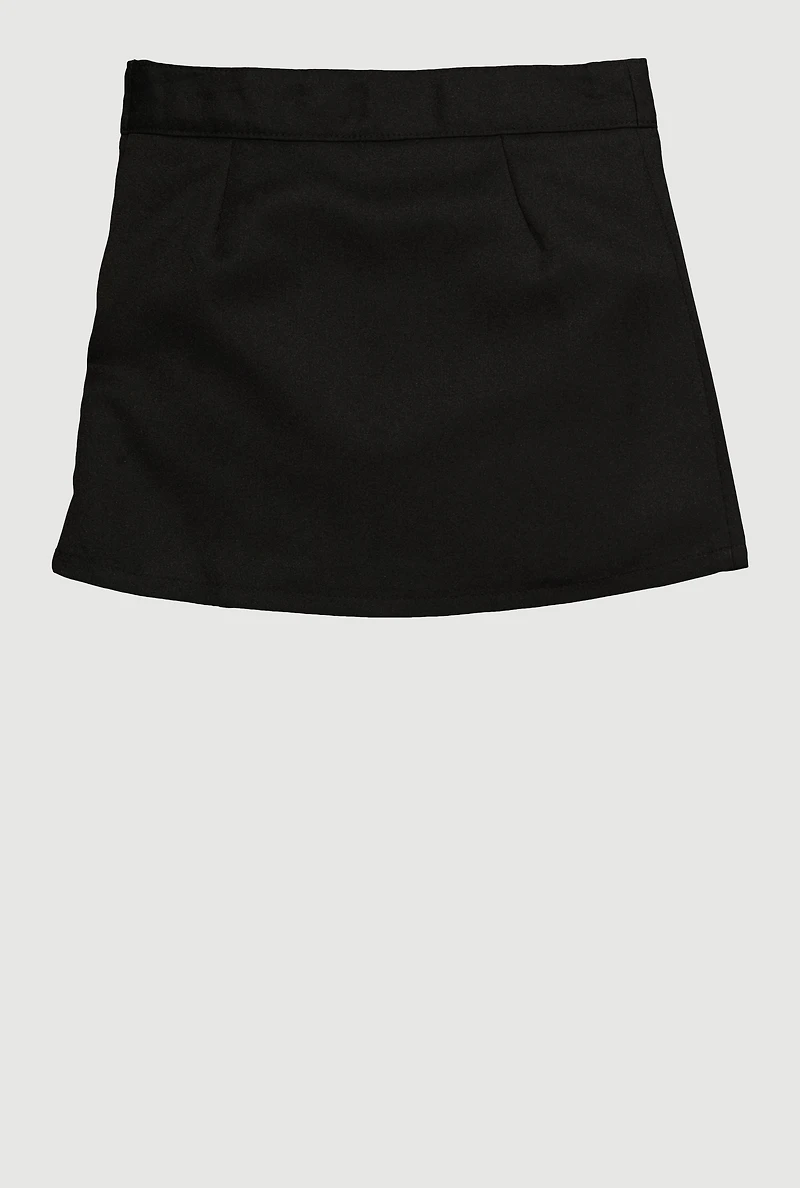 French Toast Girls 4-6x Two Tab Pleated Scooter Skirt
