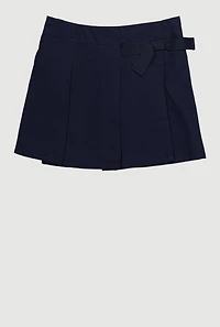 Girls 4-6x Pleated Scooter Uniform Skort, Blue, Size 6
