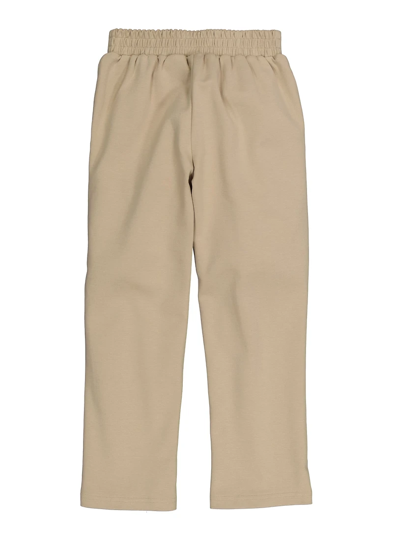 French Toast Girls 4-6x Rhinestone Detail Pants, Khaki,