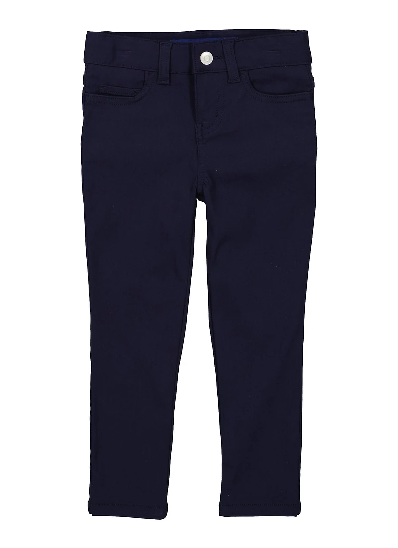 French Toast Girls 4-6x Skinny Fit Pants, Blue, Size 4