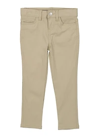 French Toast Girls 4-6x Stretch Skinny Leg Pants, Khaki, Size 6X