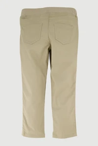 French Toast Girls 4-6x Slim Straight Leg Khaki Pants, Khaki, Size 4